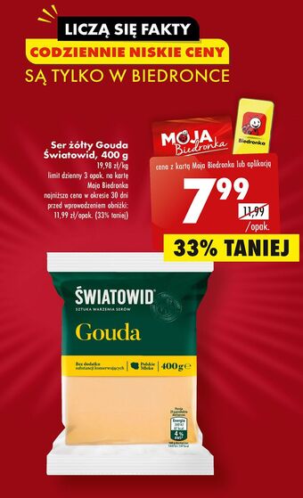 Biedronka Ser gouda światowid oferta