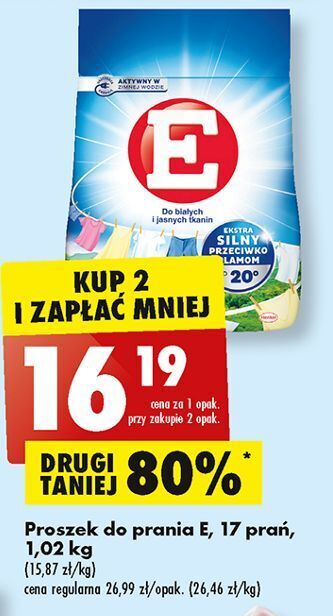 Biedronka Proszek do białych i jasnych tkanin e oferta
