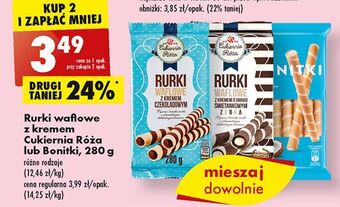 Biedronka Rurki śmietankowe zebra cukiernia róża oferta