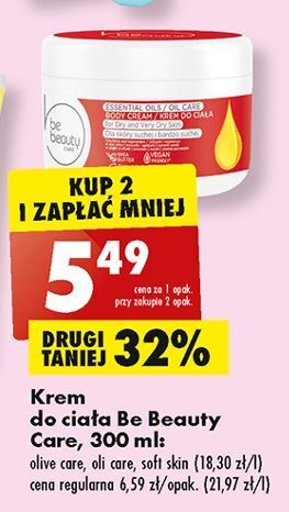 Biedronka Krem do ciała z olejkami be beauty oil care oferta