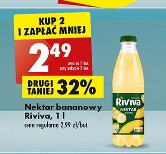 Biedronka Nektar bananowy riviva oferta
