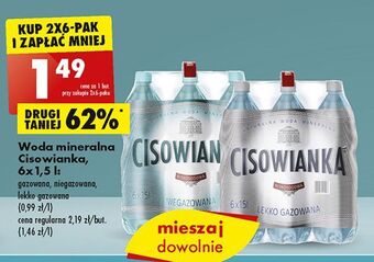 Biedronka Woda lekko gazowana cisowianka oferta