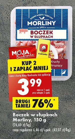 Biedronka Boczek w słupkach morliny oferta