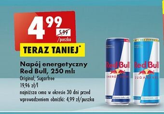 Biedronka Napój energetyczny red bull oferta