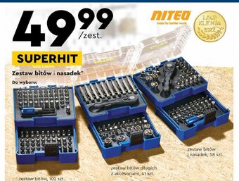 Biedronka Zestaw bitow niteo tools oferta