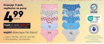 Biedronka Majtki dziecięce psi patrol 98-128 oferta