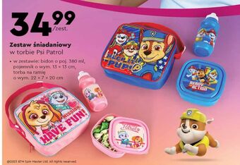 Biedronka Zestaw śniadaniowy w torbie psi patrol oferta