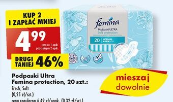 Biedronka Podpaski soft femina ultra oferta