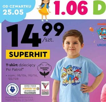 Biedronka T-shirt dziecięcy psi patrol oferta
