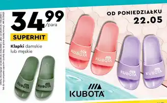 Biedronka Klapki damskie kubota oferta