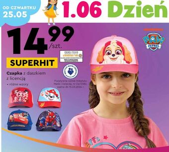 Biedronka Czapka z daszkiem psi patrol oferta
