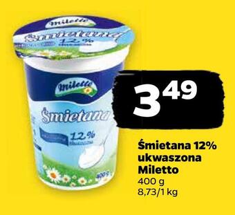 Netto Śmietana 12% ukwaszona miletto oferta