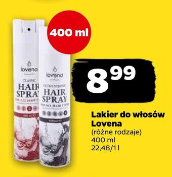Netto Lakier do włosów lovena oferta