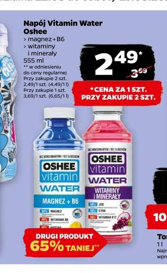 Netto Napój vitamin water oshee oferta