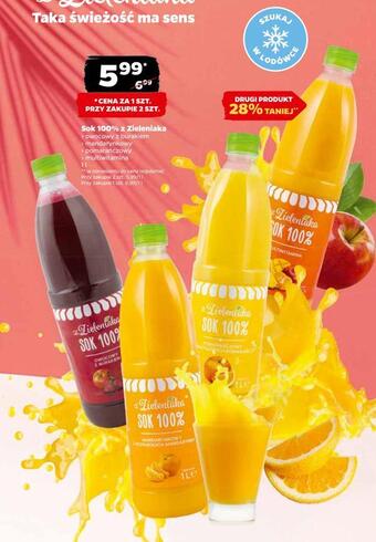 Netto Sok 100% z zieleniaka oferta