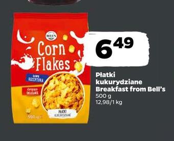 Netto Płatki kukurydziane breakfast from bell's oferta