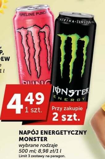 Groszek NAPÓJ ENERGETYCZNY MONSTER 500ml oferta