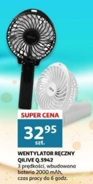 Auchan Wentylator q.5942 biały qilive oferta