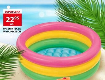 Auchan Basen tęcza 91 x 23 cm oferta