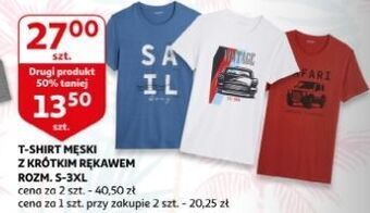 Auchan T-shirt męski s-3xl oferta