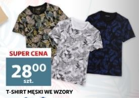 Auchan T-shirt męski wzór oferta