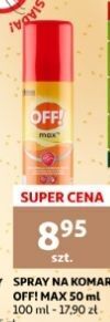 Auchan Spray przeciw owadom off! max oferta