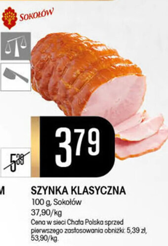 Chata Polska SZYNKA KLASYCZNA 100 g, Sokołów oferta
