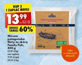 Biedronka Miruna patagońska filety ze skórą Family Fish, 450 g oferta