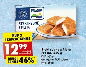 Biedronka Steki rybne z fileta Frosta, 340 g oferta