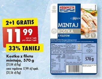 Biedronka Kostka z fileta mintaja, 570 g oferta