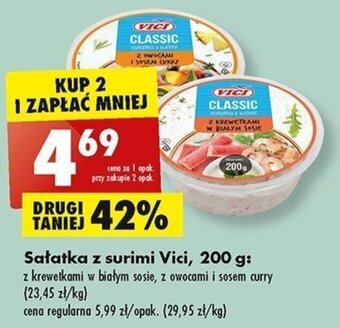 Biedronka Sałatka z surimi Vici, 200 g oferta