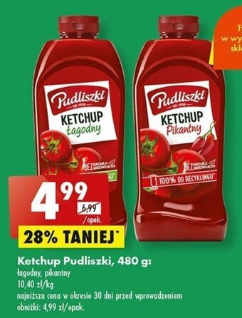 Biedronka Ketchup Pudliszki, 480 g oferta
