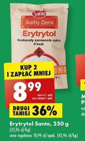 Biedronka Erytrytol Sante, 250 g oferta
