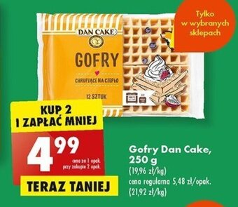 Biedronka Gofry Dan Cake, 250 g oferta