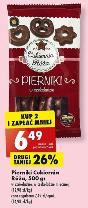 Biedronka Pierniki Cukiernia Róża, 500 g oferta