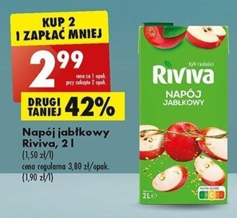 Biedronka Napój jabłkowy Riviva, 2l oferta