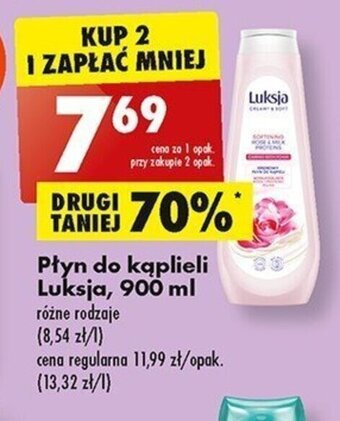 Biedronka Płyn do kąplieli Luksja, 900 ml oferta