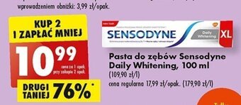 Biedronka Pasta do zębów Sensodyne Daily Whitening, 100 ml oferta