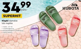 Biedronka Klapki damskie lub męskie oferta