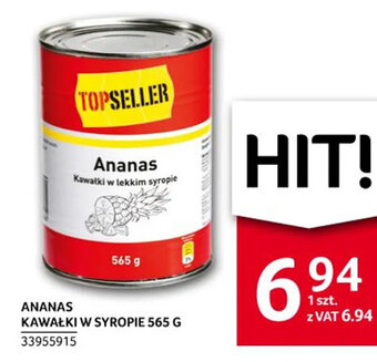 Selgros ANANAS KAWAŁKI W SYROPIE 565 G oferta