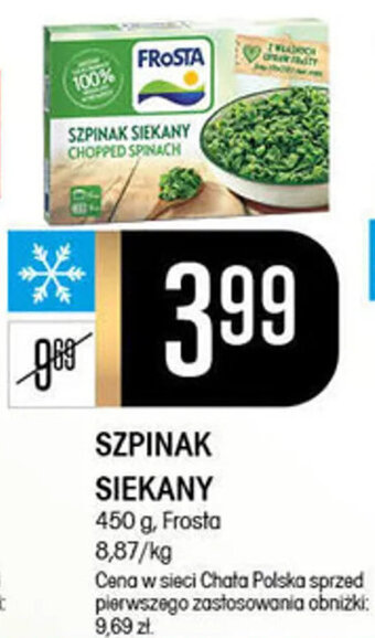 Chata Polska SZPINAK SIEKANY 450 g, Frosta oferta