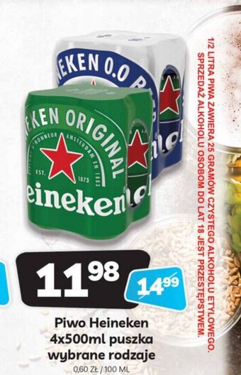 Delfin Piwo Heineken 4x500ml oferta