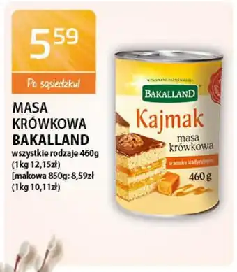 ABC Masa krówkowa Bakalland 460g oferta