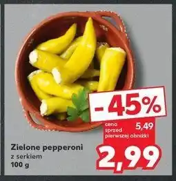 Kaufland Zielone pepperoni z serem oferta
