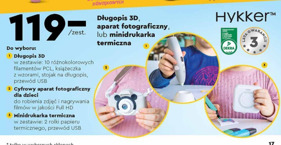 Biedronka Drukarka termiczna dla dzieci oferta