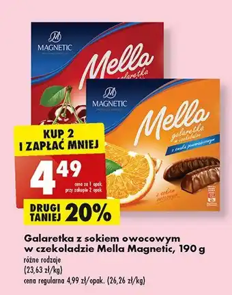 Biedronka Galaretka w czekoladzie wiśniowa oferta