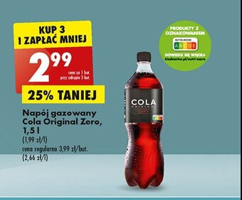 Biedronka Napój zero oferta