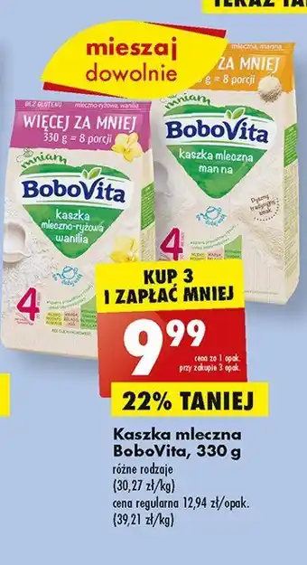 Biedronka Kaszka mleczna manna oferta