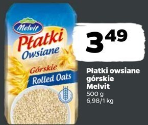 Netto Płatki owsiane melvit oferta