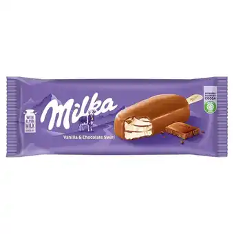 Carrefour Express Milka lody waniliowe z kawałkami polewy z czekoladą mleczną 90 ml oferta